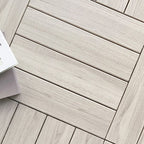 Ground Patio Square Stripe Composite Waterproof Deck Board