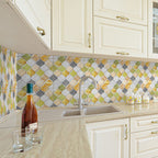Mosaic tiles for peeling and sticking tiles Kitchen waterproof splash guard removable wall tiles