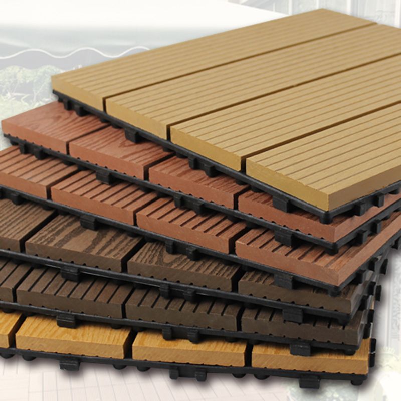 Wood deck board outdoor non-slip embossed floor panel