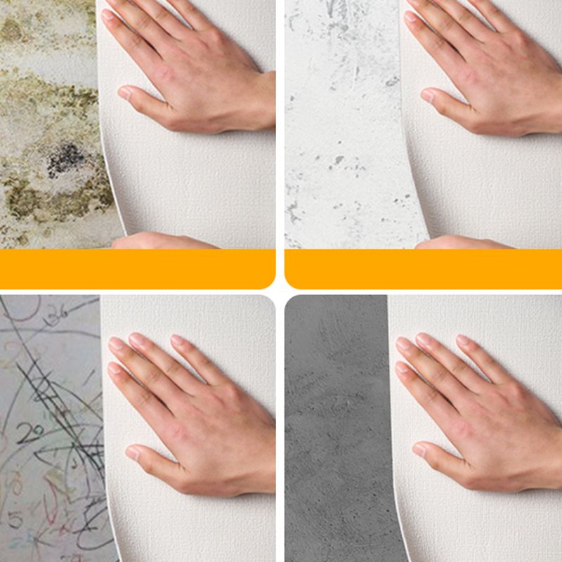 Modern Splash Protection Panels Single Color Removable and Adhesive Waterproof Wall Covering