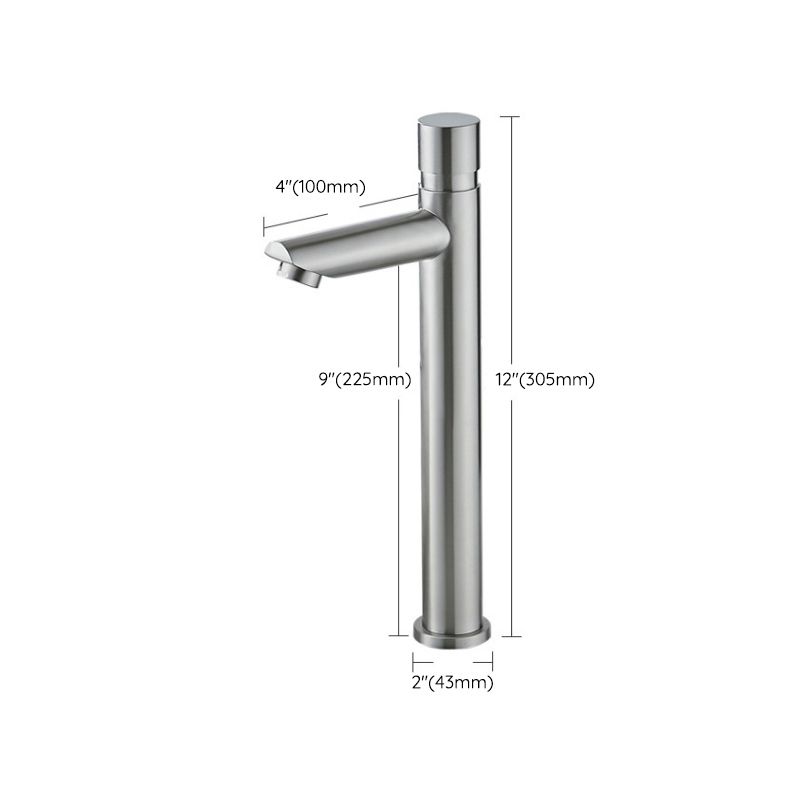 Modern Low Arc Basin Faucet with Single Lever Bathroom Sink Faucet