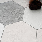 Modern Vinyl Floor Geometrically Printed Peel-and-Stick PVC Flooring