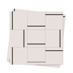 Square Indoor Vinyl Floor Peel and Stick Line Print Vinyl Floor