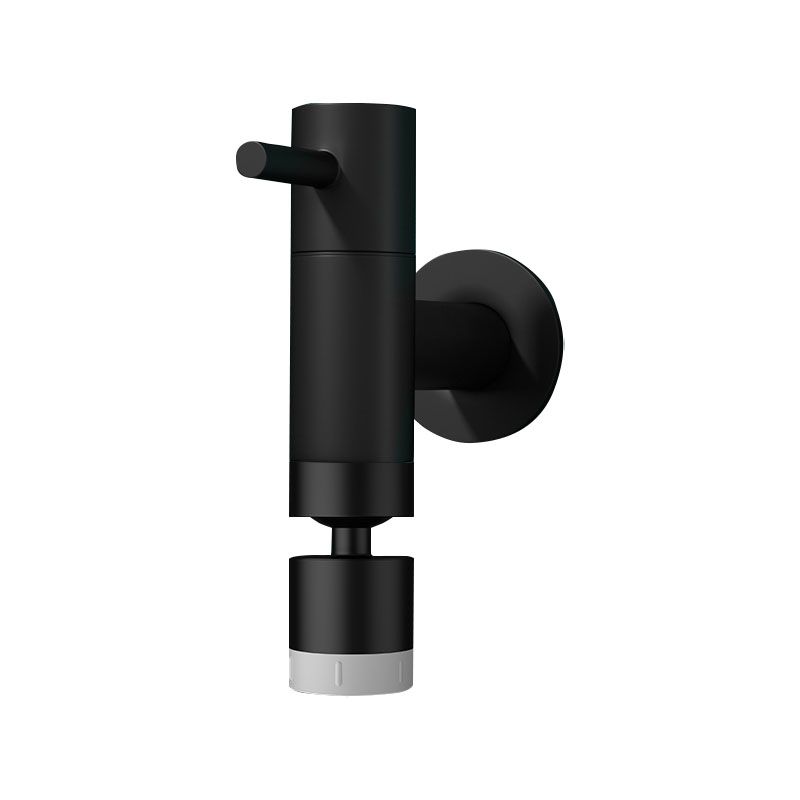 Contemporary Wall-Mounted Bathroom Faucet One Hole Solid Brass Round Faucet