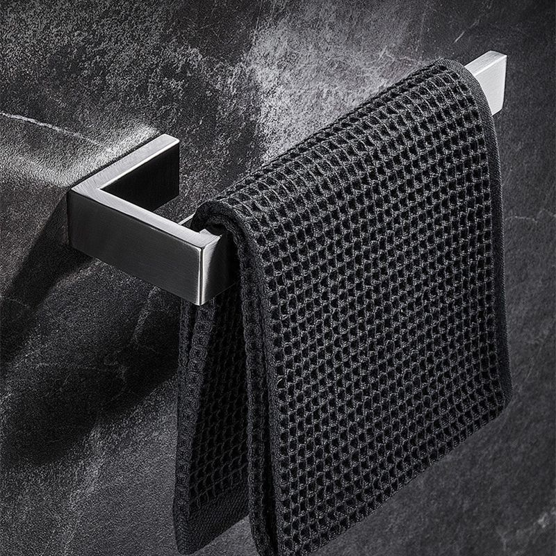 Stainless Steel Bathroom Set 4-Piece Modern Style Simple Bathroom Accessory Set