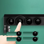 Modern adjustable water flow shower faucet shower hose shower system on the wall