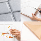 Modern Wall Cladding Living Room Peel and Stick 3D Embossing Waterproof Wall Cladding