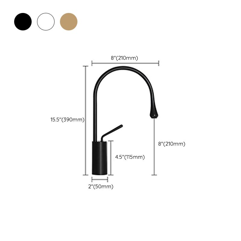 Glam Style Faucet Single Handle Basin Faucet for the Bathroom