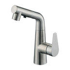 Contemporary Vessel Faucet Pull-Out Faucet with Single Lever Handle