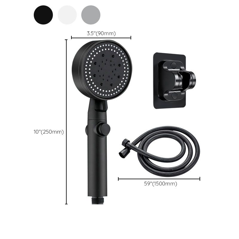 Contemporary Showerhead Combination Handheld Shower Plastic Wall Mount Round Showerhead