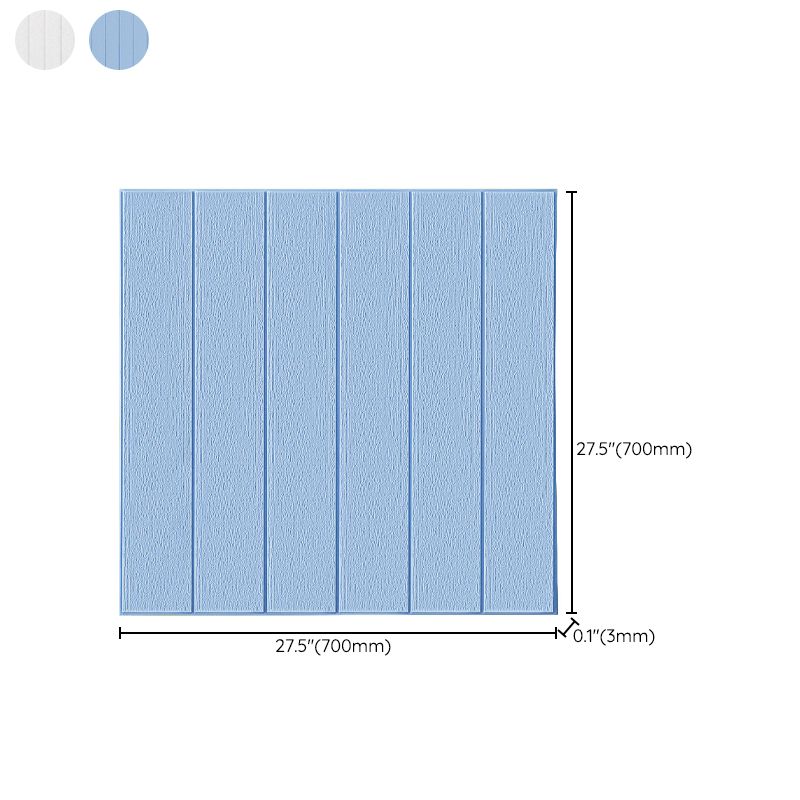 Solid color 3D embossed wall panel waterproof foam interior wall tile