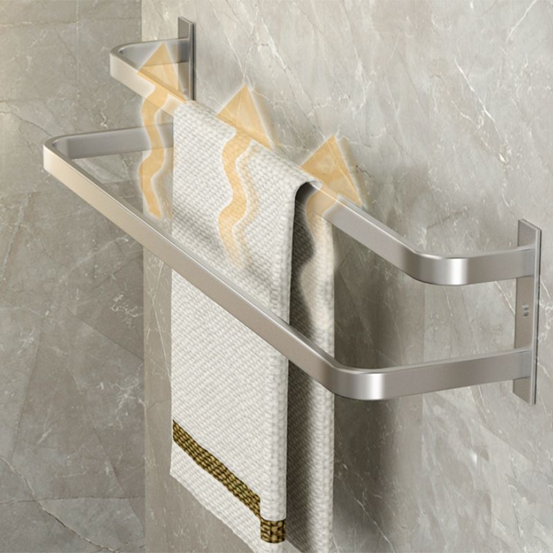 Modern Bathroom Accessories Set Silver Bathroom Shelf Towel Holder Bathroom Accessories Kit