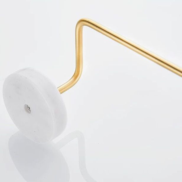 Modern bathroom accessories as a single piece or as a set in marble and metal