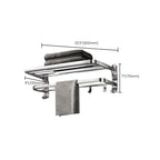 Modern Polished Chrome Bathroom Accessory Set made of Stainless Steel