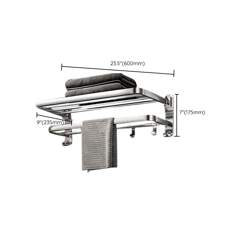 Modern Polished Chrome Bathroom Accessory Set made of Stainless Steel