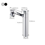 Glam Style Faucet Single Handle Basin Mixer with Waterfall Spout