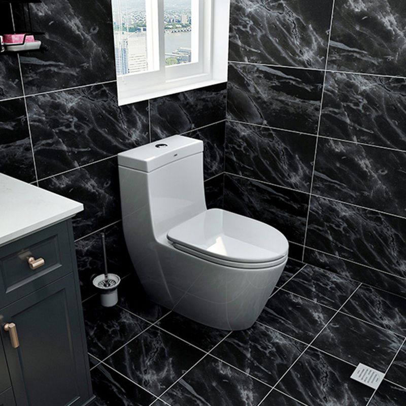 Peel and Stick Vinyl Floor Dark Gloss Vinyl Floor with Square Edge