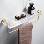 Metal Minimalist Bathroom accessory single or in set in Gold