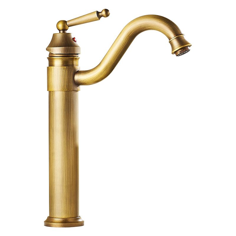 Farmhouse Widely Distributed Bathroom Faucet Vintage Single Hole Sink Faucet
