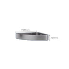 Contemporary bathroom accessory set made of aluminum with towel holder/bath shelf