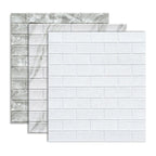 Industrial Wall Panel, 3D Brick Bathroom Wall Panels Set of 2