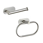Metal Bathroom Set 4-piece Modern Style Bathroom Fixtures Set