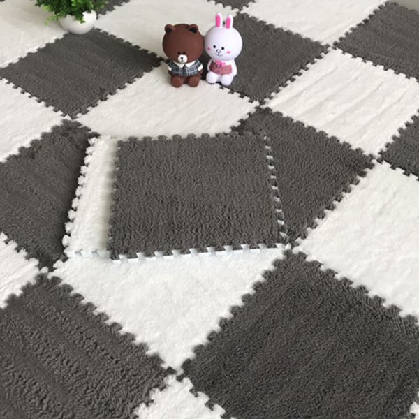 Color-Fading-Resistant Carpet Tile Solid Interlocking Carpet Tile