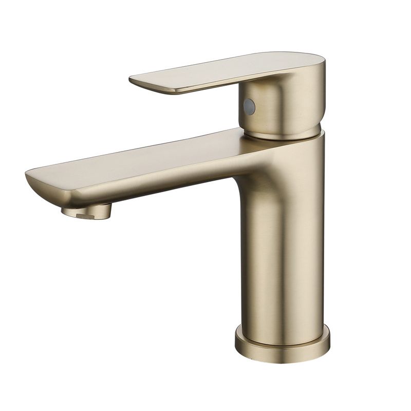 Modern Brass Sink Faucet Single Hole Bathroom Faucet Lever Handle Tap