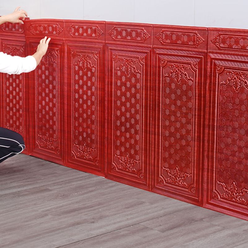 Wall Panel 3D embossed Peel and Stick waterproof back panels for living room