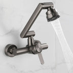 Modern Wall-Mounted Kitchen Faucet Single Lever Faucet in Chrome