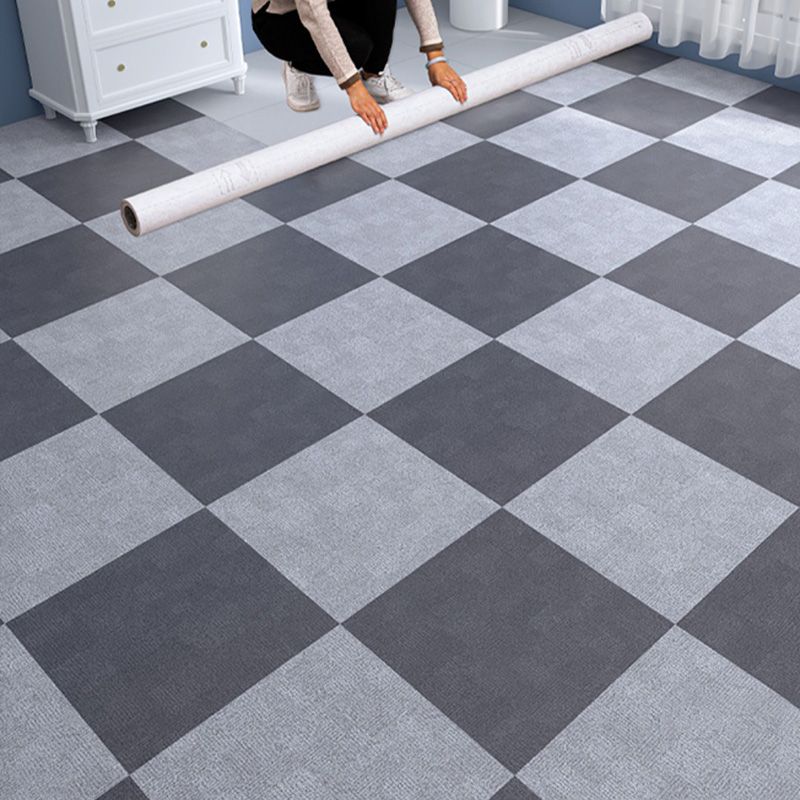 Home Indoor Vinyl Floor Spiral Marble Print Square PVC Vinyl Floor