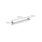 Chrome Modern Bathroom Hardware Set Stainless Steel Towel Hook/Towel Rail & Bathroom Shelf
