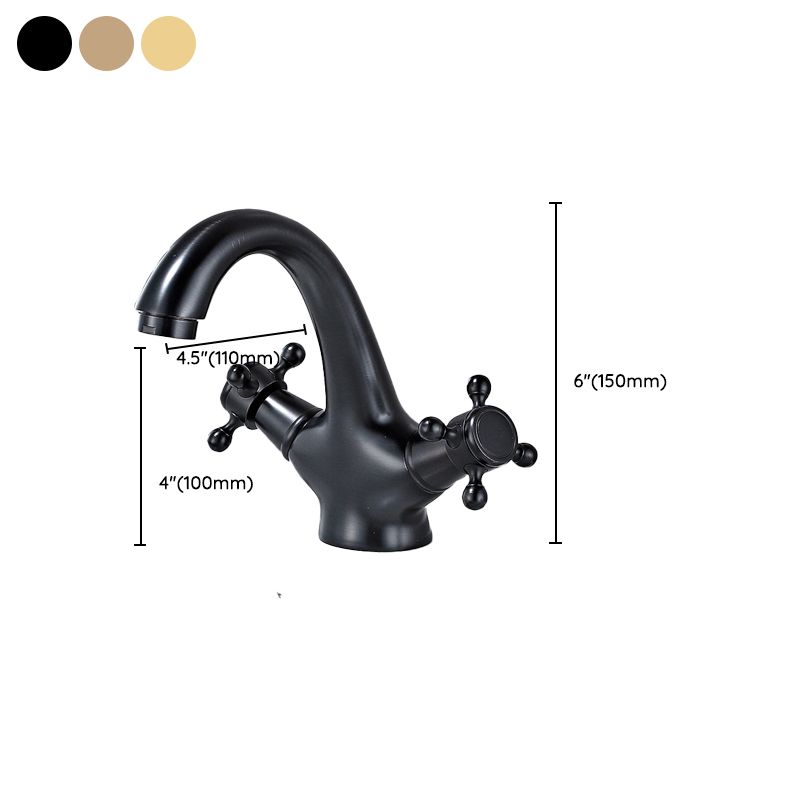 Bathroom Accessories Faucet Double Cross Handle Low Arc Industrial Sink Faucet