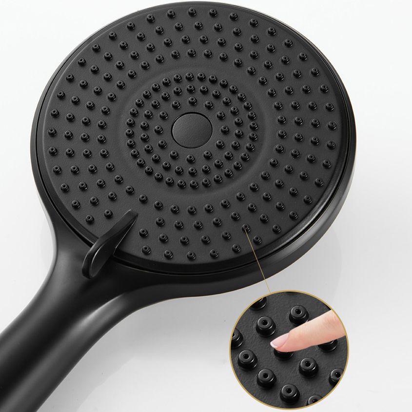 Round Shower Head Plastic Handheld Shower with Adjustable Spray Pattern