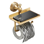 Modern Bathroom Accessory Set Paper Holder Bathroom Shelf Gold Bathroom Fittings Set