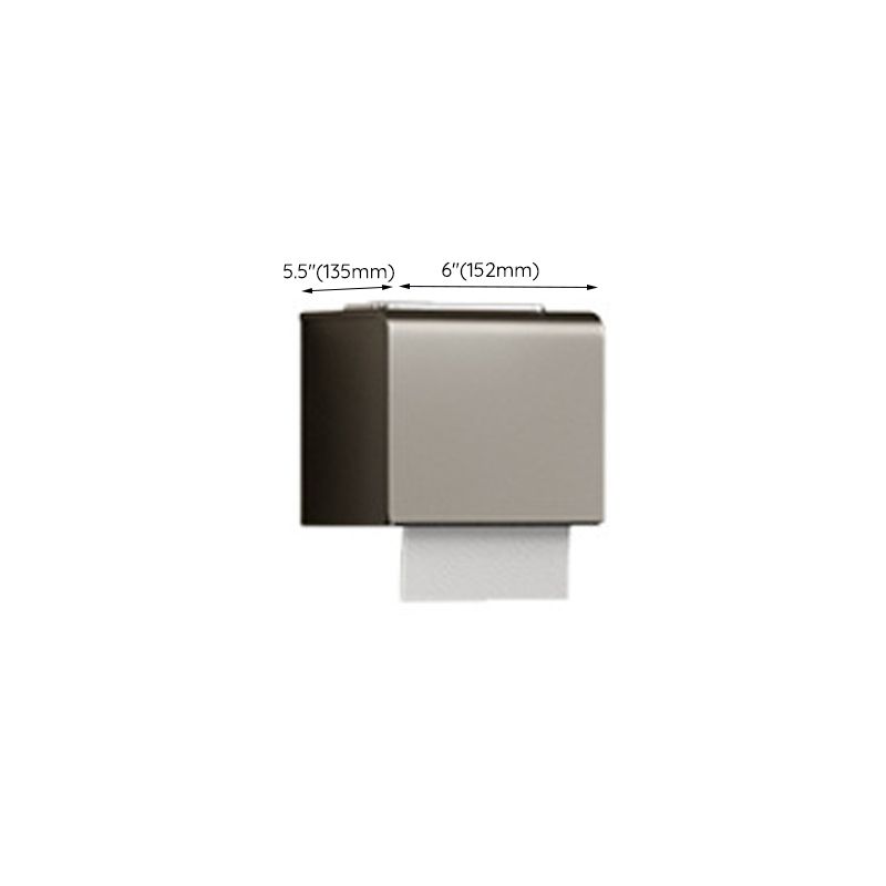 Modern Bathroom Accessories Set in Gray with Bathroom Shelf/Towel Holder/Robe Hooks & Paper Holder