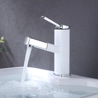 Glam Style Faucet Single Handle Centerset Faucet with Swivel Spout
