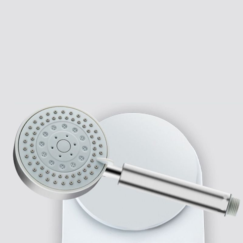 Stainless Steel Round Hand Shower Adjustable Spray Pattern Shower Head