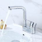 Deck Mounted Center Freestanding Bathtub Filler Single Handle Freestanding Faucet