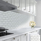 Modern Wallpaper Field Tile/Single Tile Peel and Stick Backsplash