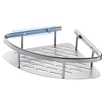 3-piece modern bathroom accessory set aluminum bathroom shelf in silver