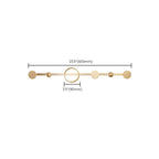 Golden Modern 5-piece Bathroom Accessories Set Brushed Brass Towel Holder/Paper Holder