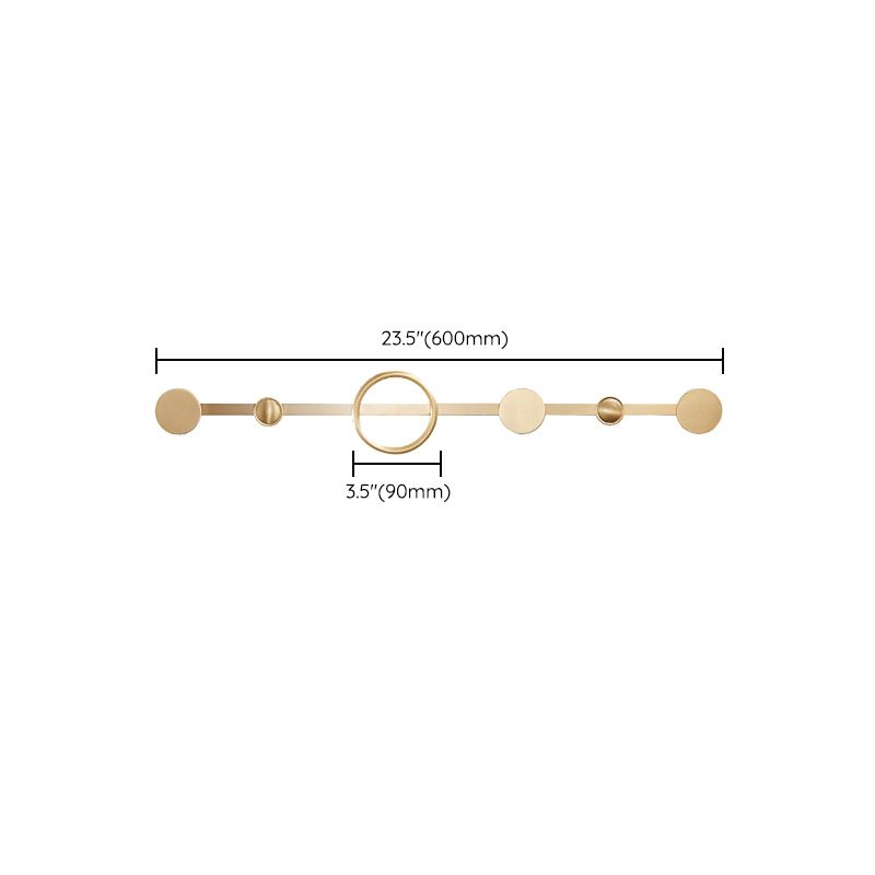 Golden Modern 5-piece Bathroom Accessories Set Brushed Brass Towel Holder/Paper Holder