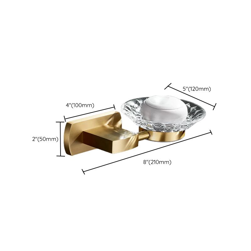 Traditional Golden Bath Accessories Set Brass Bathroom Accessories Kit