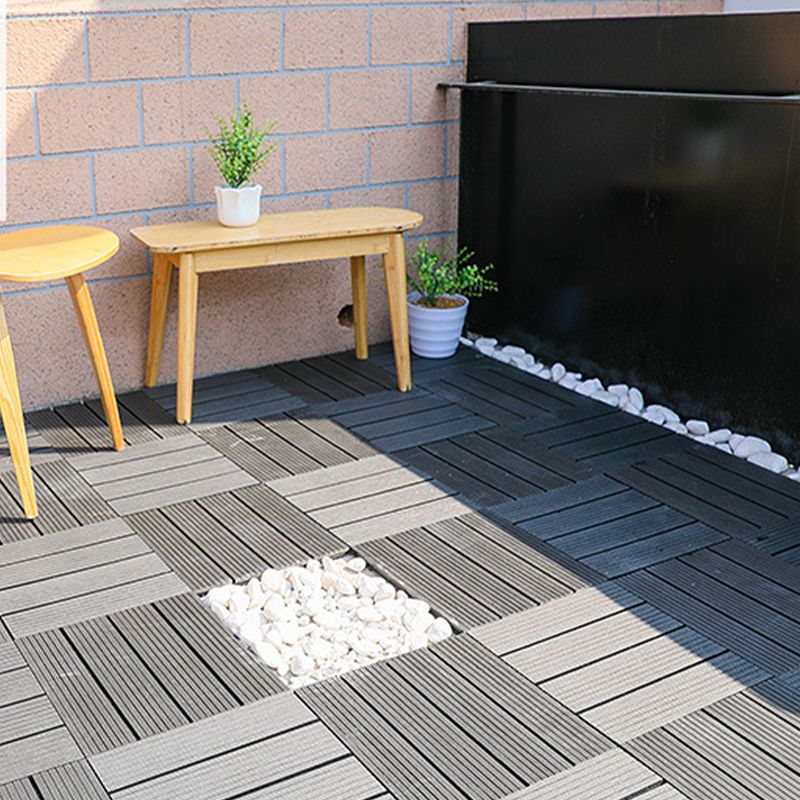 Floor Bullnose Click Lock Wire Brushed Wood Tiles