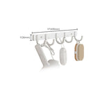 Contemporary Bathroom Hardware Set in White with Bath Shelf/Towel Holder/Paper Holder