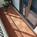 11 Pack 12" X 12" Square Deck/Patio Tiles Snap Fit for Outdoor Patio Tiles