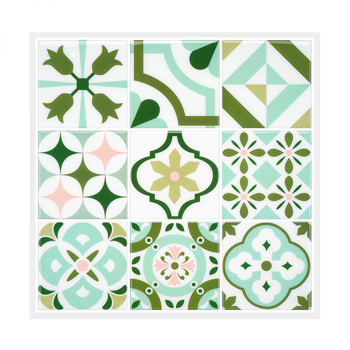 Mosaic tile peel & stick Modern plastic tile peel & stick