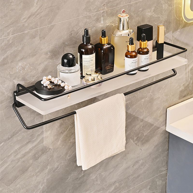 Metal and acrylic bathroom accessories as a single piece or in a set in black