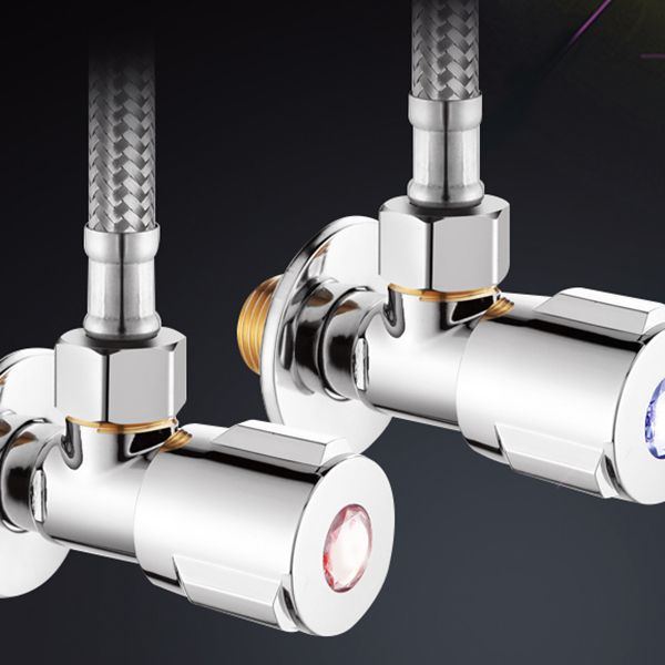 Circular 2-Handle Bathroom Faucet Contemporary Brass Sink Faucet